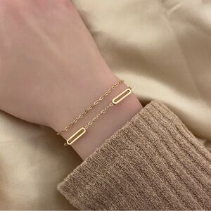 Dainty gold filled bracelet